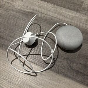 Google Home Mini 1st Gen Model H0A Gray & Orange, w/ Power Cord